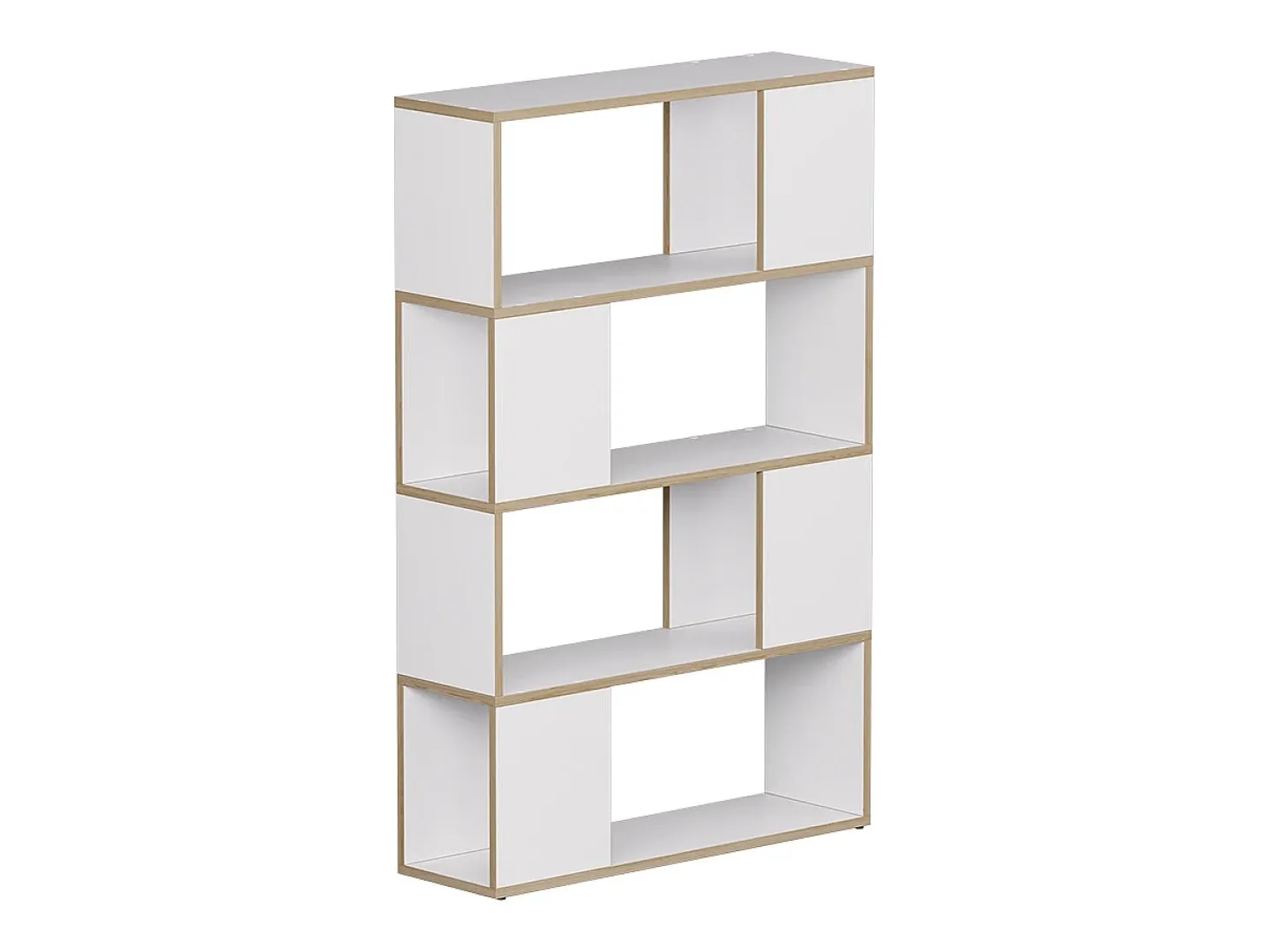 Separador de ambientes blanco/roble 80x24x124.5 eneos