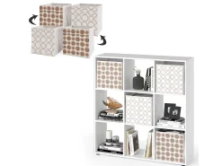 Separador de ambientes blanco 104x29x108 nove