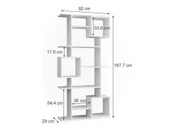 Separador de ambientes blanco 92x29x187.7 cube