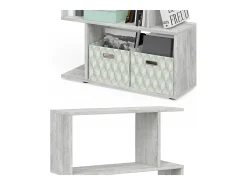 Separador de ambientes gris 70x23.8x97.4 levio