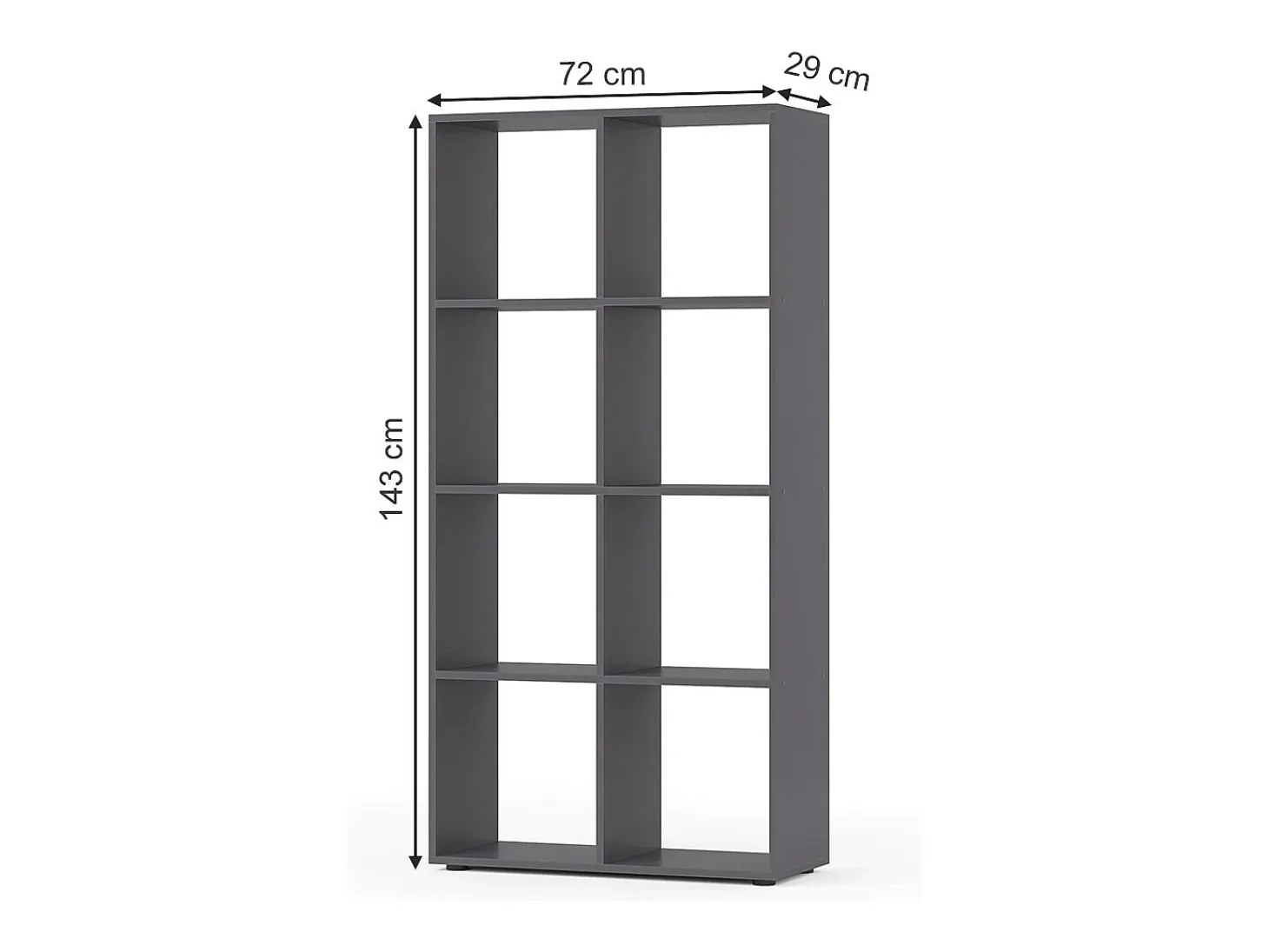 Separador de ambientes gris 143x29x72 scutum