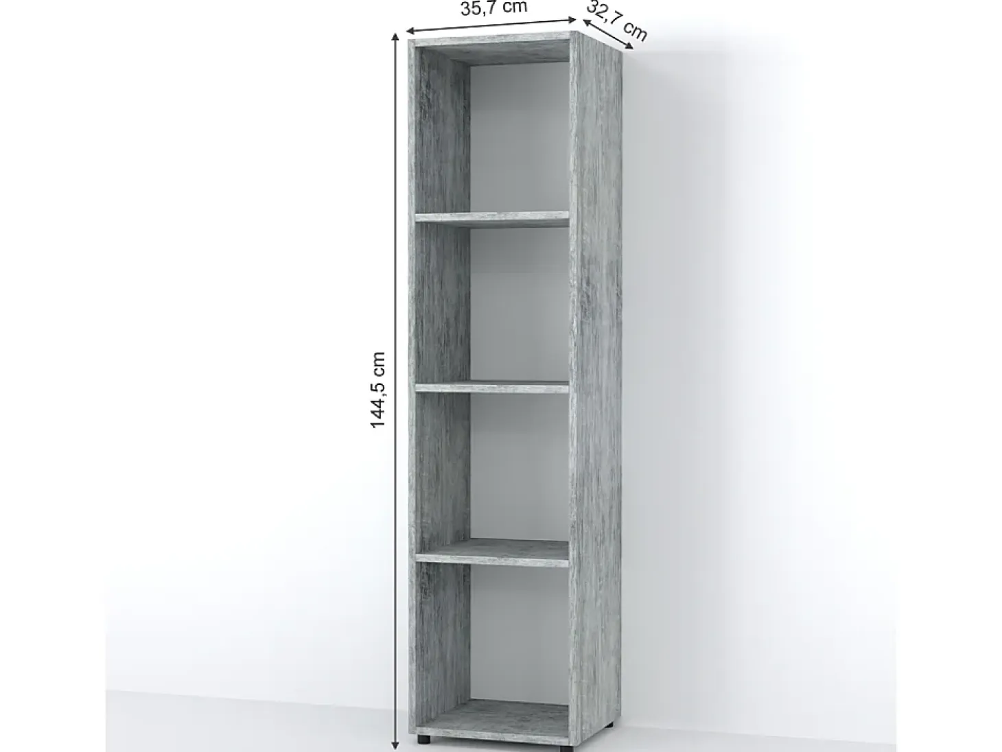 Separador de ambientes gris 142.5x33x36.2 ludus