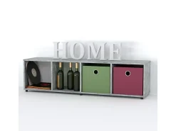 Separador de ambientes gris 142.5x33x36.2 ludus