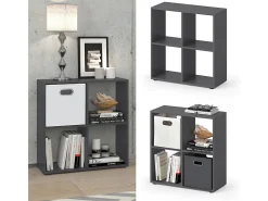Separador de ambientes gris 72.6x29x72 tetra