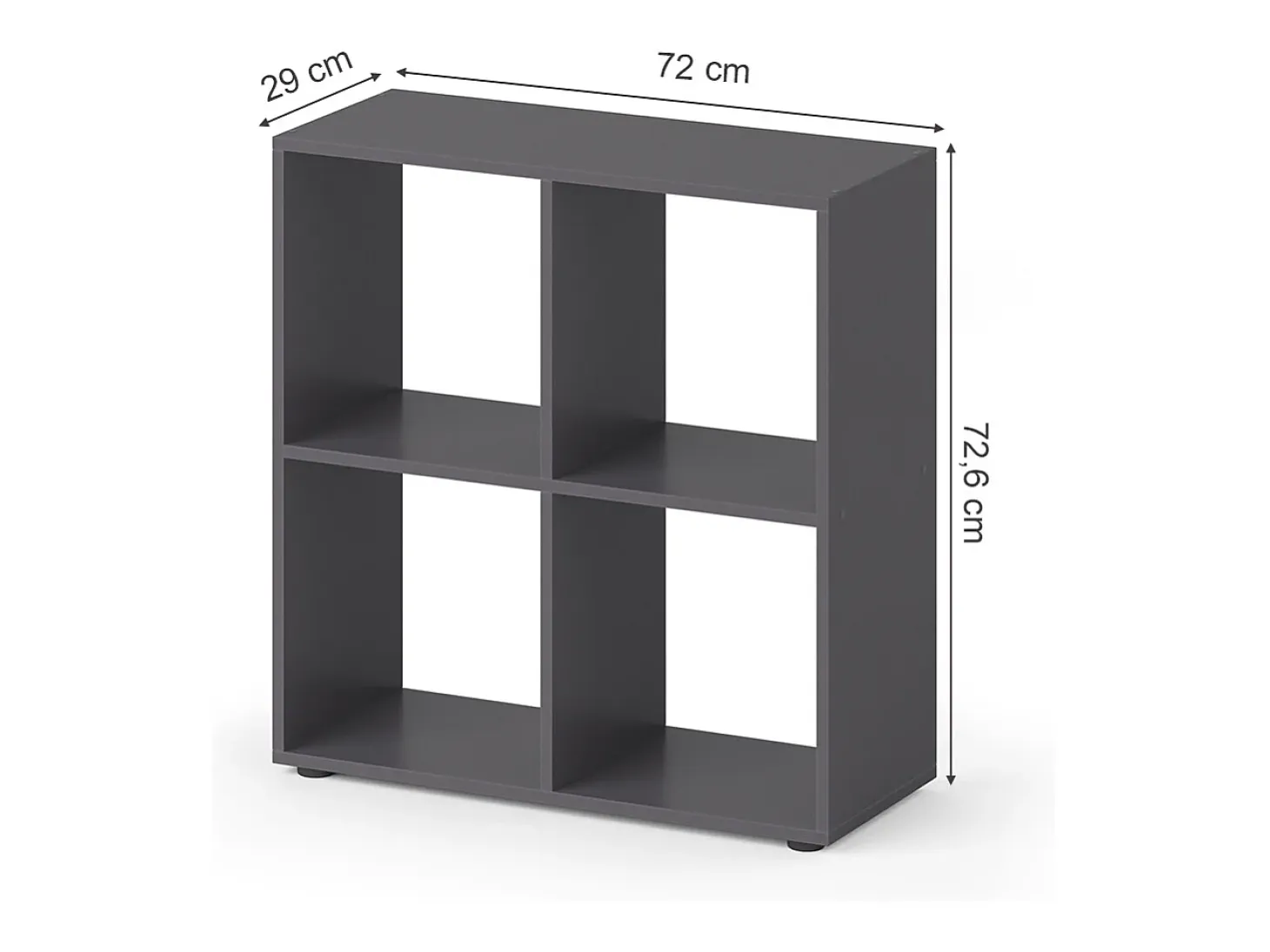 Separador de ambientes gris 72.6x29x72 tetra