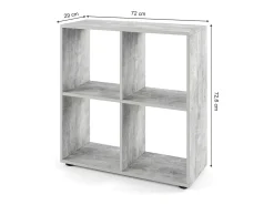 Separador de ambientes hormigón 72.6x29x72 tetra