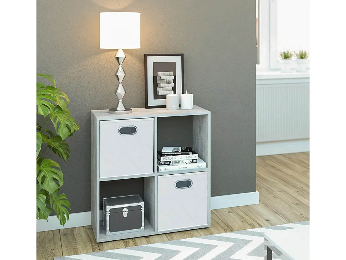 Separador de ambientes hormigón 72.6x29x72 tetra