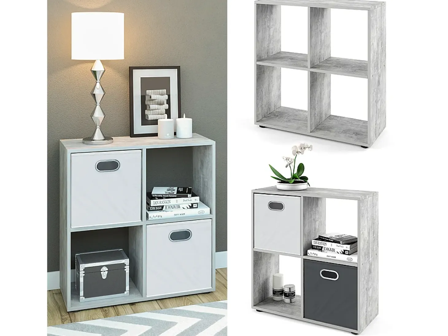 Separador de ambientes hormigón 72.6x29x72 tetra
