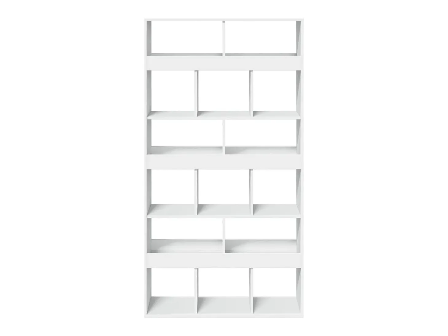 Separador de ambientes madera ingeniería blanco 100x33x187,5 cm