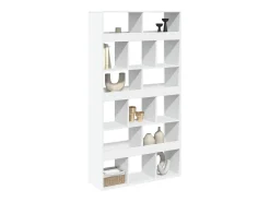 Separador de ambientes madera ingeniería blanco 100x33x187,5 cm