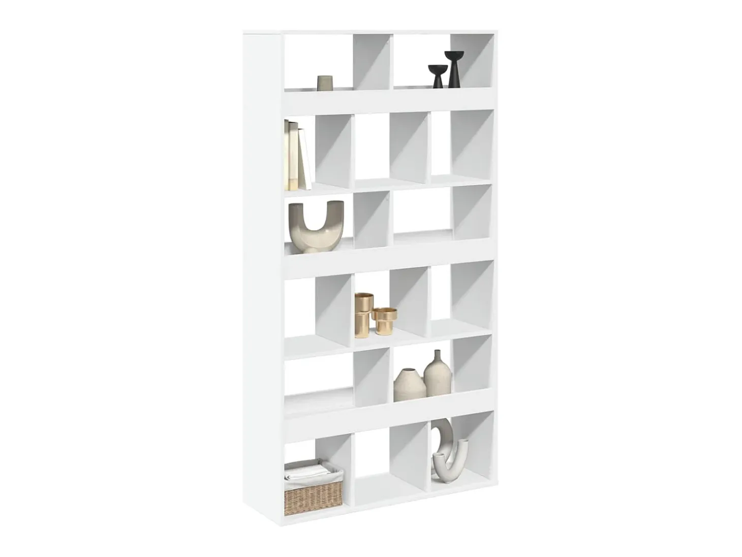 Separador de ambientes madera ingeniería blanco 100x33x187,5 cm