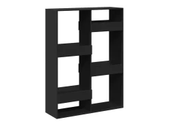 Separador de ambientes madera ingeniería negro 100x33x135 cm