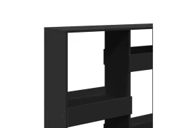 Separador de ambientes madera ingeniería negro 100x33x135 cm