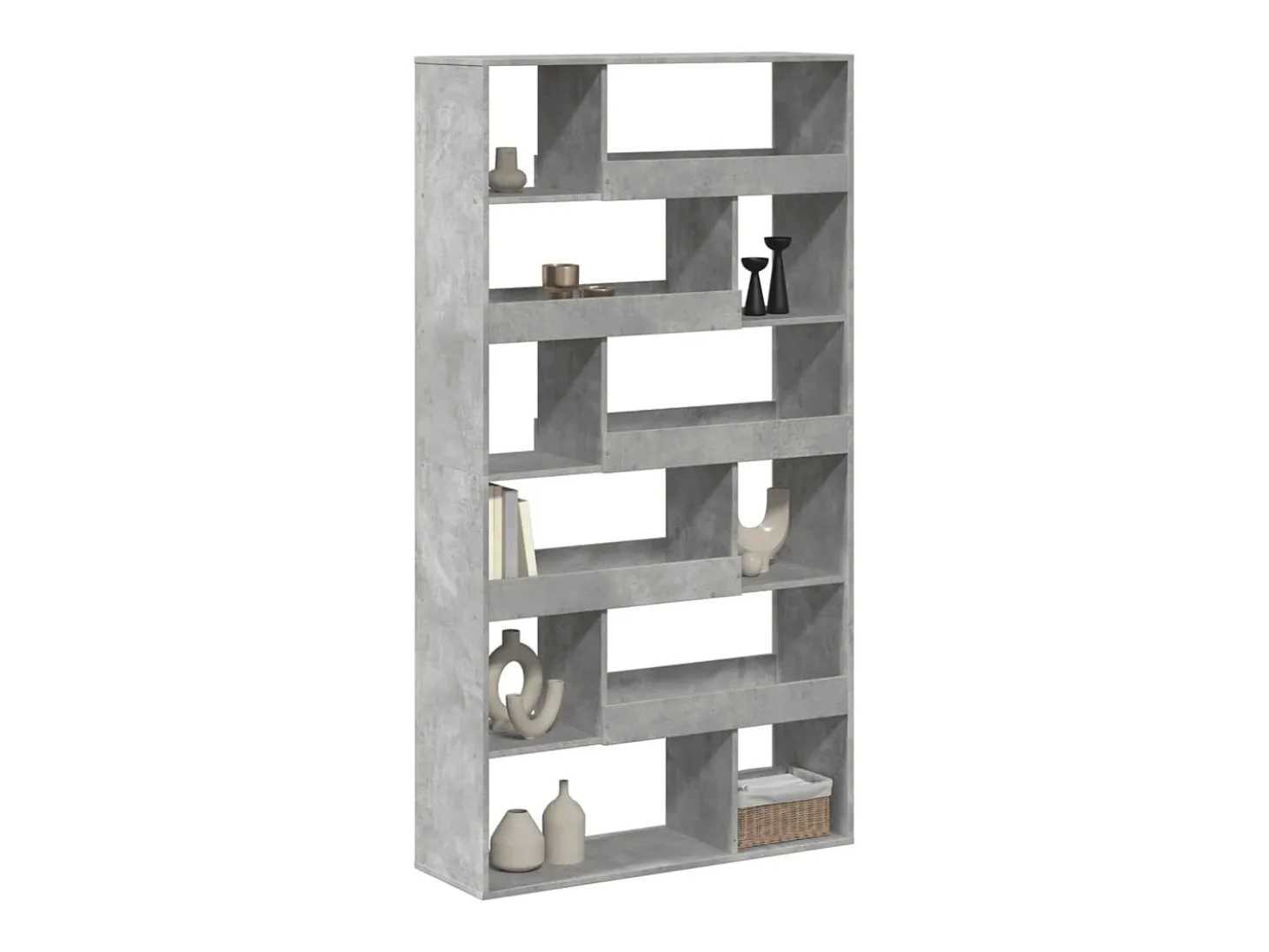 Separador de ambientes madera gris hormigón 100x33x187,5 cm