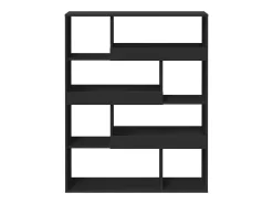 Separador de ambientes madera ingeniería negro 100x33x125,5 cm