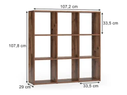 Separador de ambientes madera antigua 104x29x108 nove