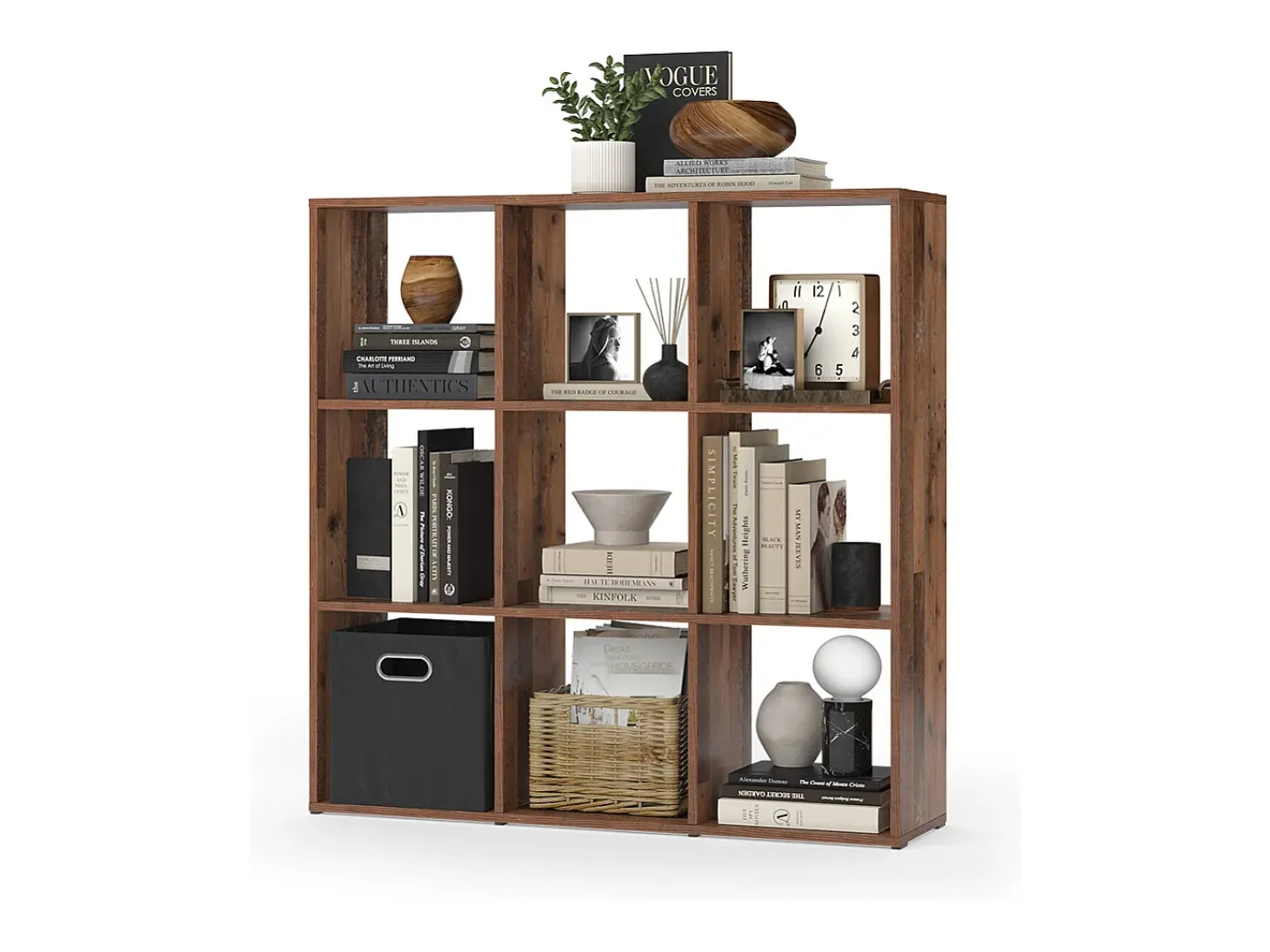 Separador de ambientes madera antigua 104x29x108 nove