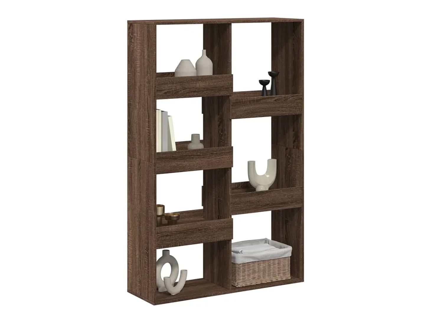 Separador de ambientes madera marrón roble 100x33x155,5 cm
