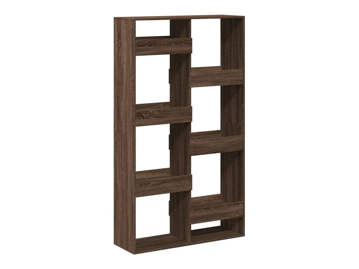 Separador de ambientes madera marrón roble 100x33x175 cm