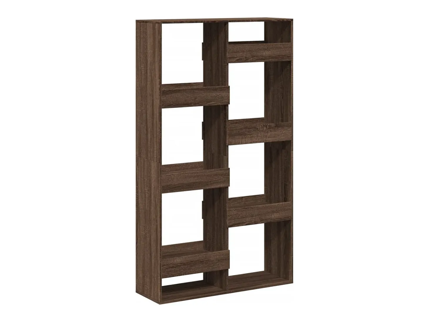Separador de ambientes madera marrón roble 100x33x175 cm