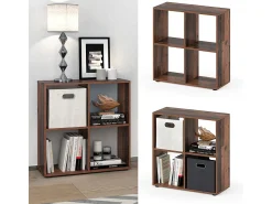 Separador de ambientes madera antigua 72.6x29x72 tetra