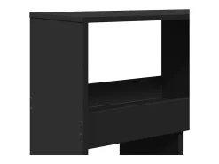Separador de ambientes madera ingeniería negro 100x33x125,5 cm