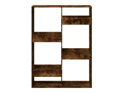 Separador de ambientes madera roble ahumado 100x33x135 cm