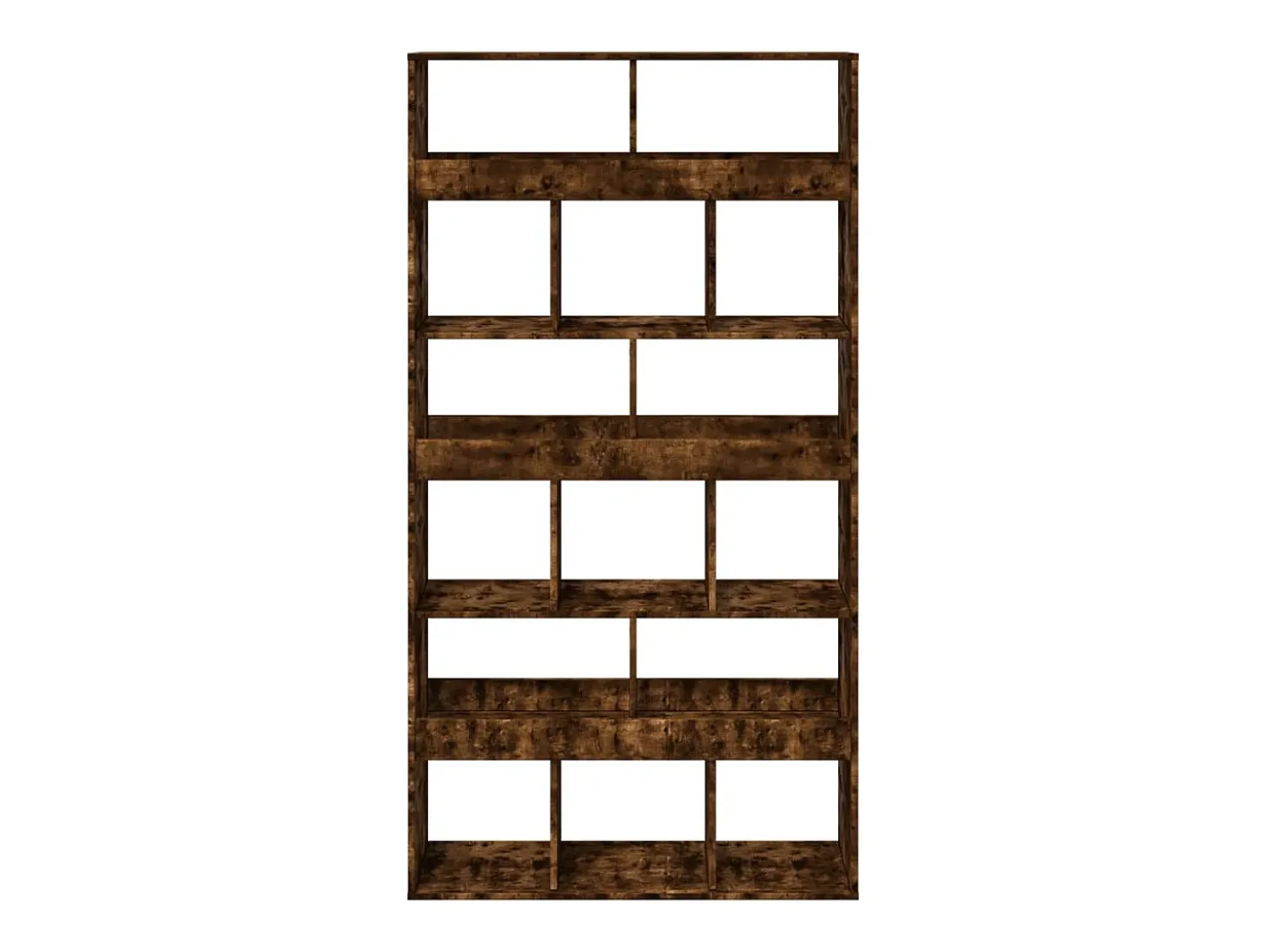 Separador de ambientes madera roble ahumado 100x33x187,5 cm