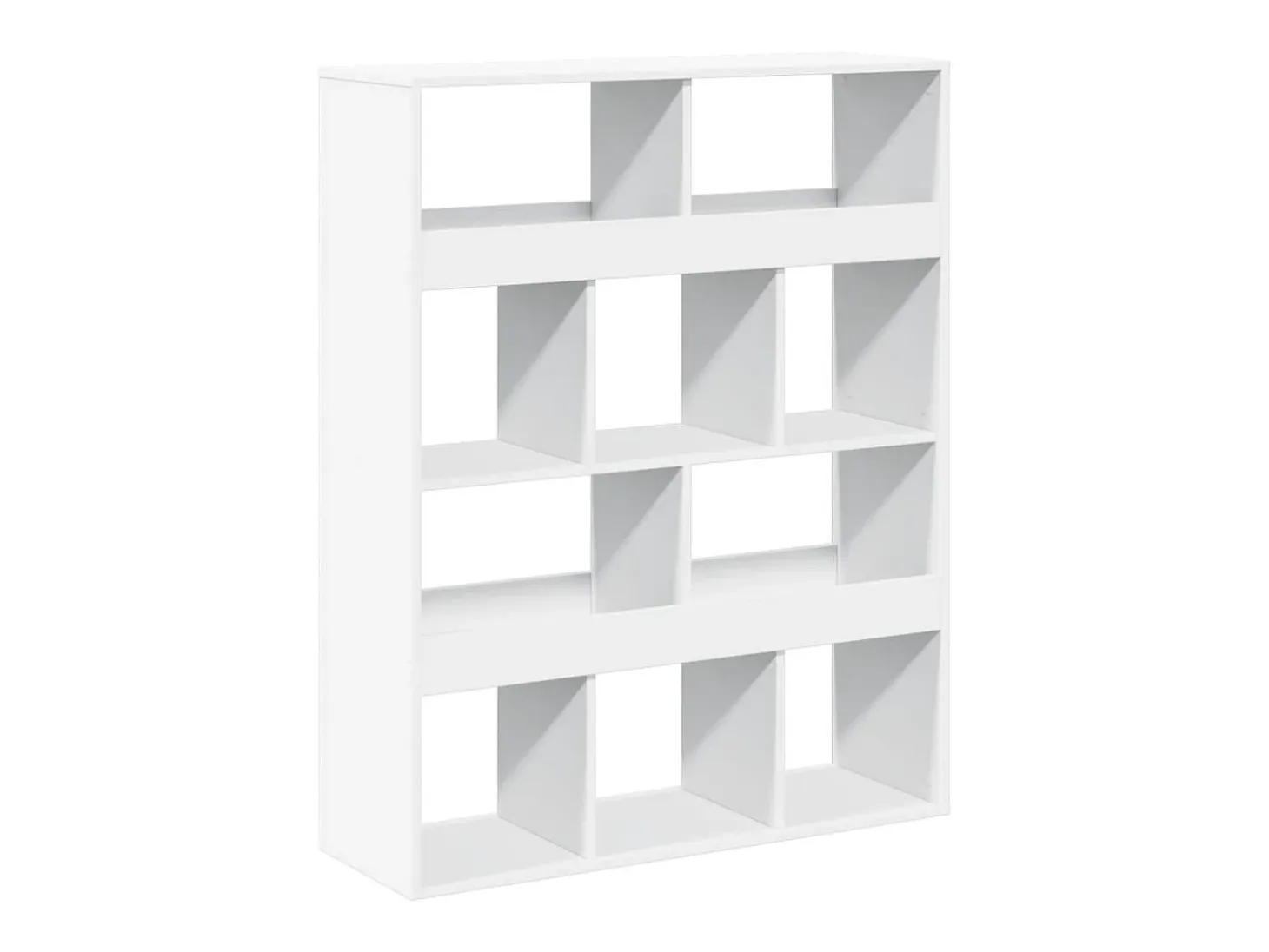 Separador de ambientes madera ingeniería blanco 100x33x125,5 cm