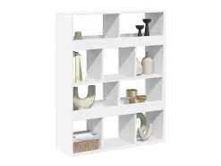 Separador de ambientes madera ingeniería blanco 100x33x125,5 cm