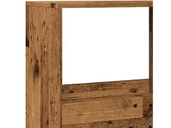 Separador de ambientes madera envejecida 100x33x155,5 cm