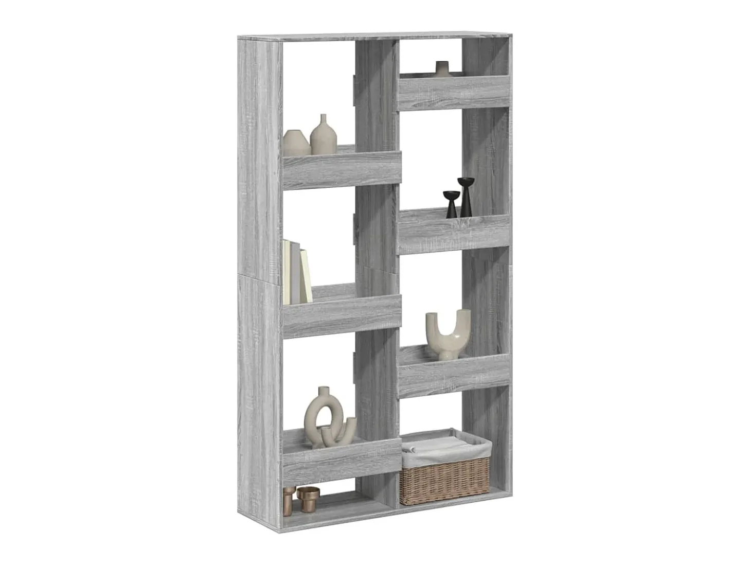 Separador de ambientes madera gris Sonoma 100x33x175 cm