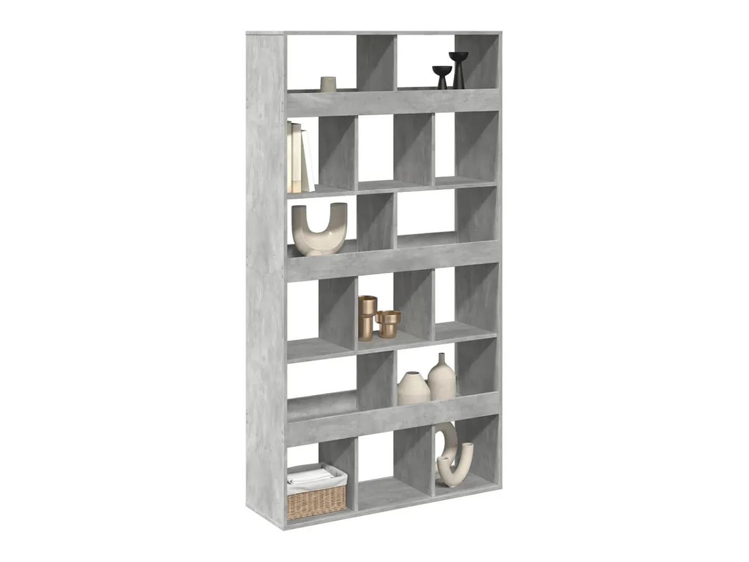 Separador de ambientes madera gris hormigón 100x33x187,5 cm