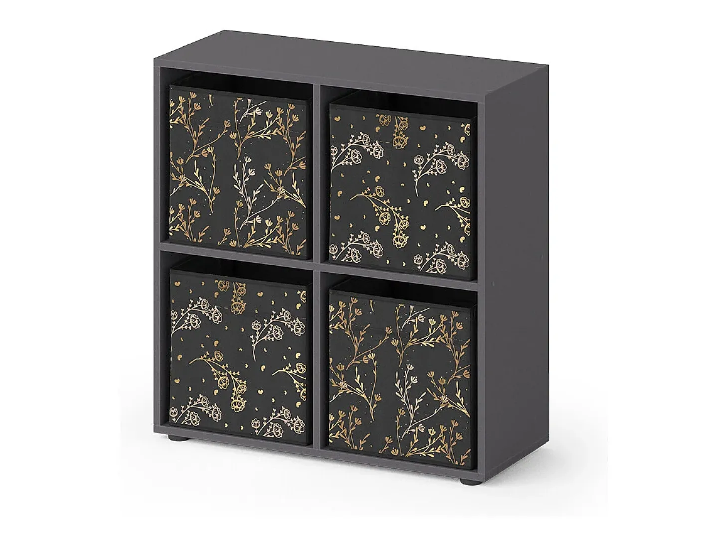 Separador de ambientes negro 72.6x29x72 tetra