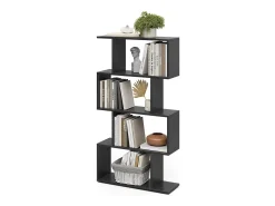 Separador de ambientes negro 70x23.8x132.1 levio