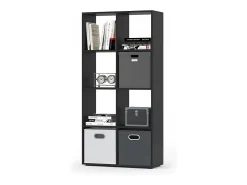Separador de ambientes negro 143x29x72 scutum