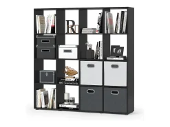 Separador de ambientes negro 138.5x29x142.5 karree