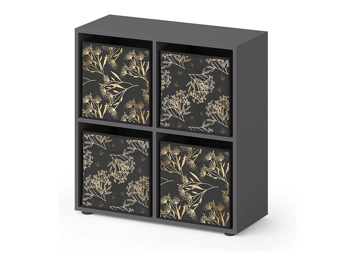Separador de ambientes negro 72.6x29x72 tetra