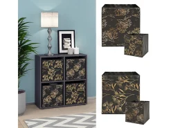 Separador de ambientes negro 72.6x29x72 tetra