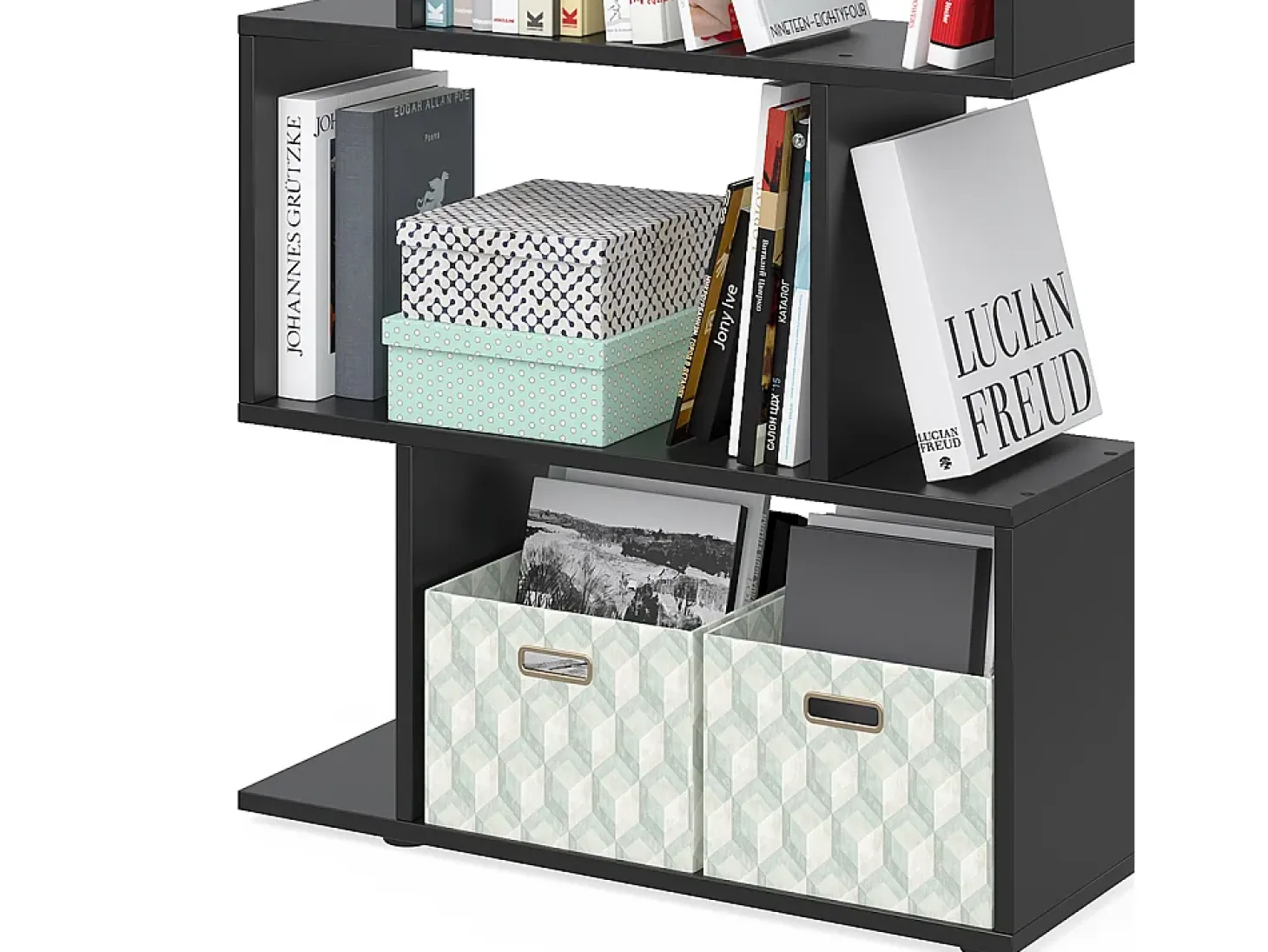 Separador de ambientes negro 70x23.8x97.4 levio