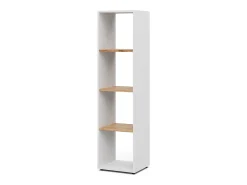 Separador de ambientes roble blanco/dorado 36.8x33.8x144.9 ludus