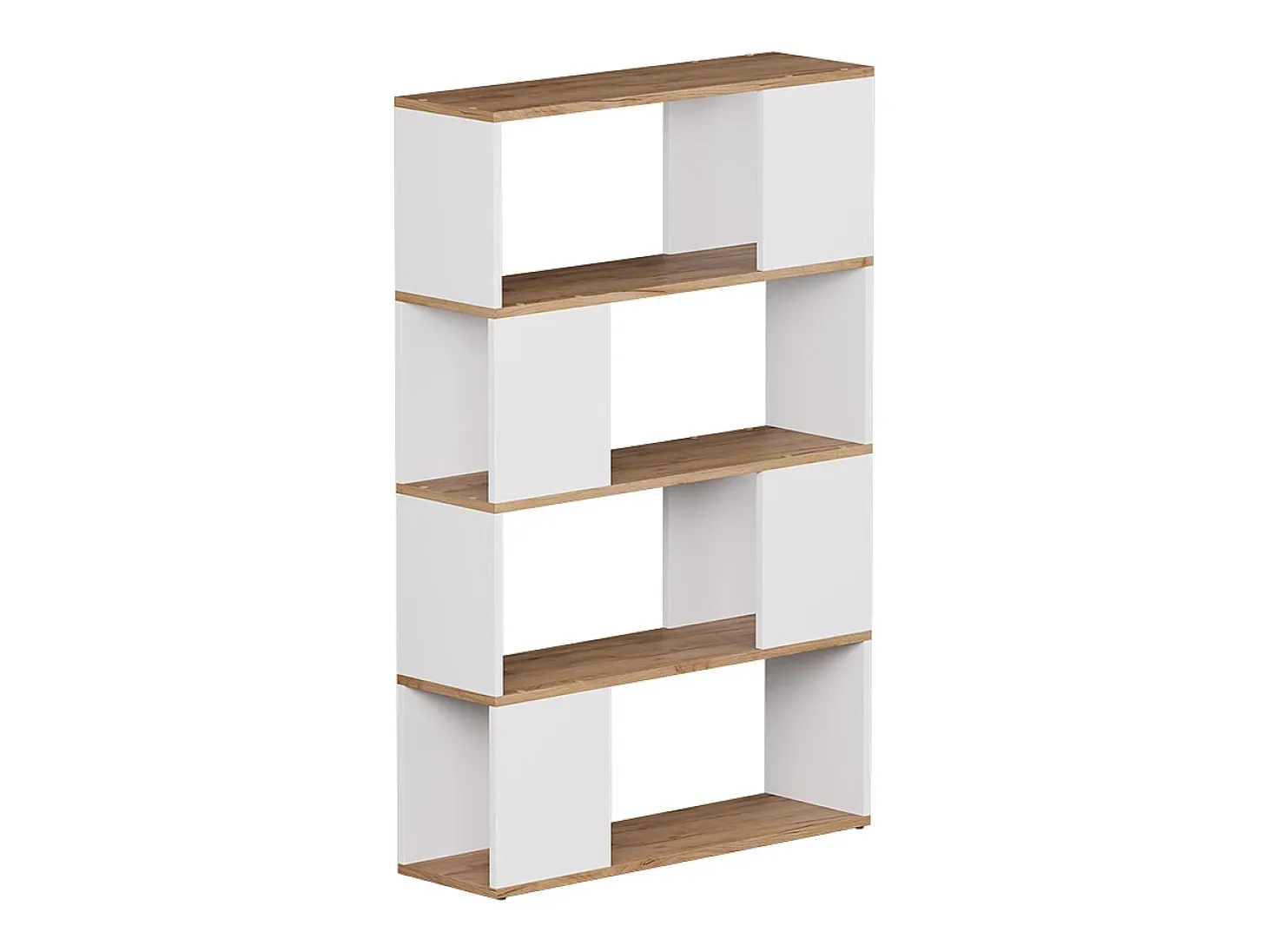 Separador de ambientes roble blanco/dorado 80x24x124.5 eneos