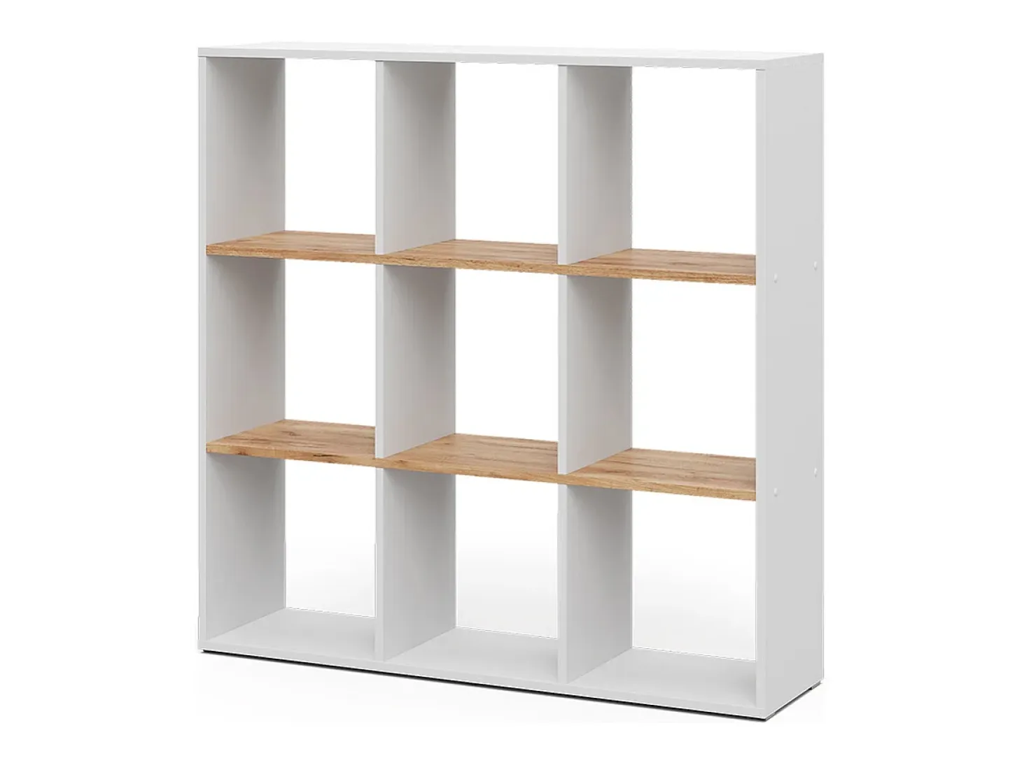 Separador de ambientes roble blanco/dorado 107.2x29x107.8 nove