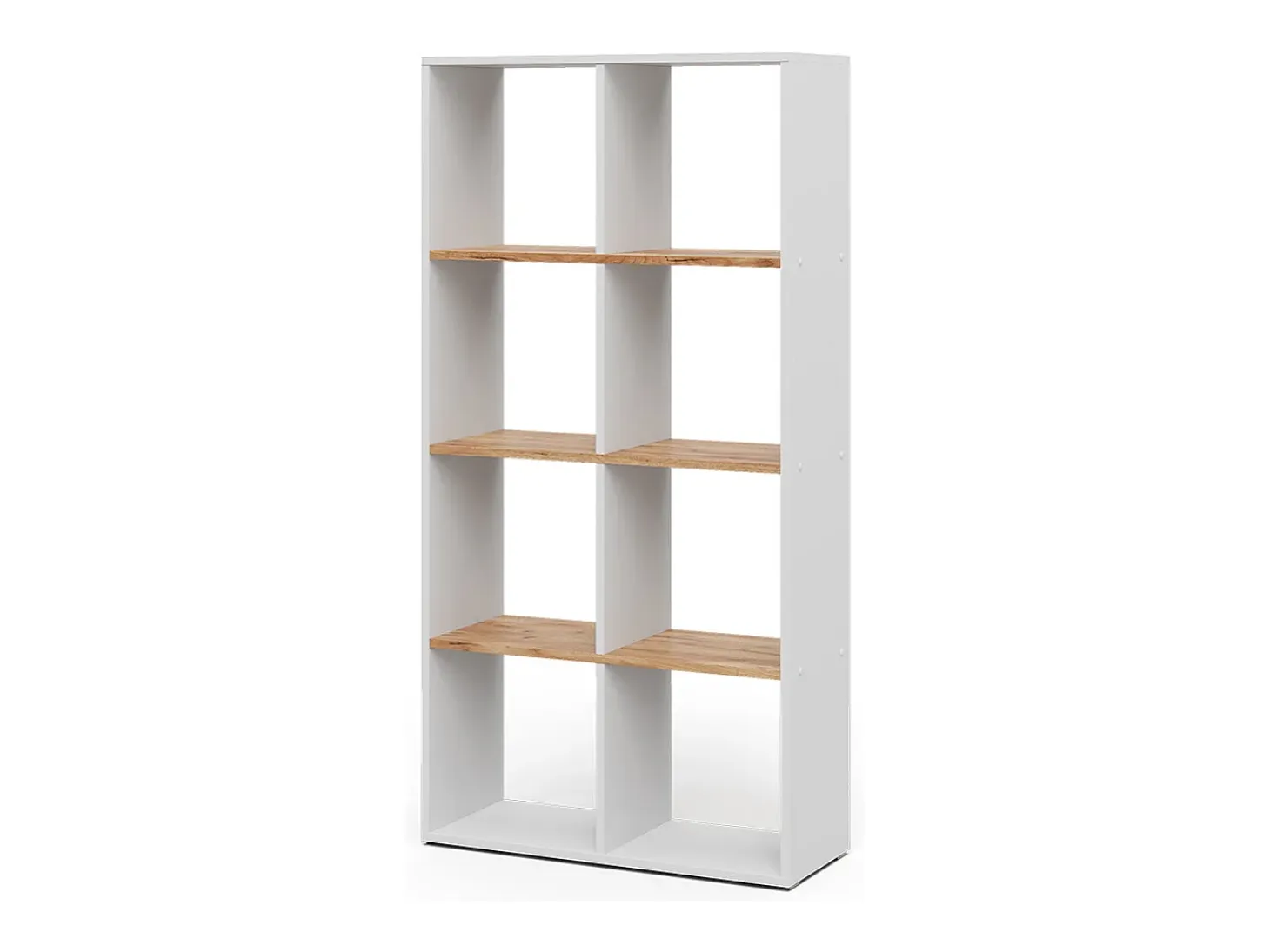 Separador de ambientes roble blanco/dorado 143x29x72 scutum