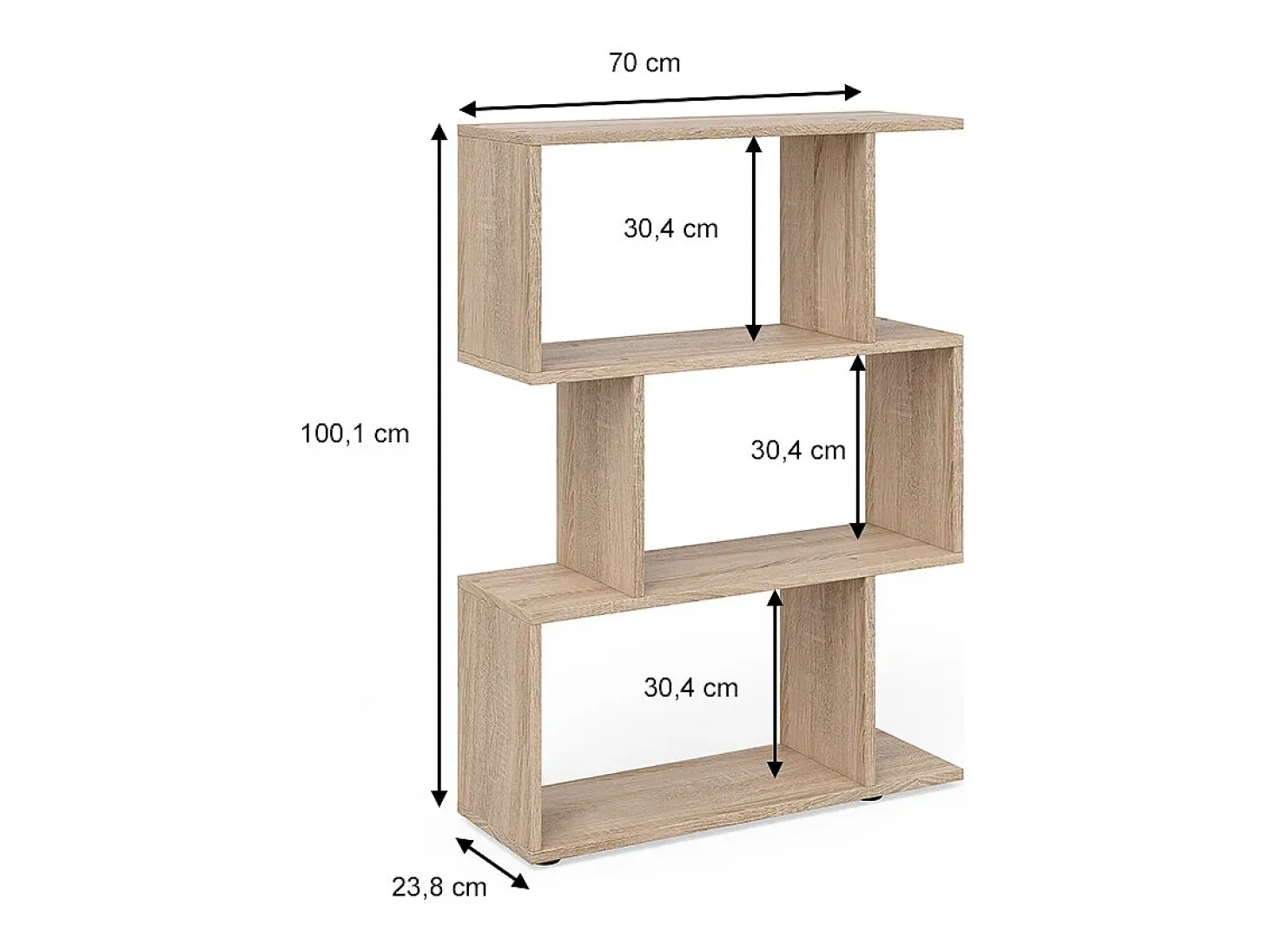 Separador de ambientes sonoma 70x23.8x97.4 levio