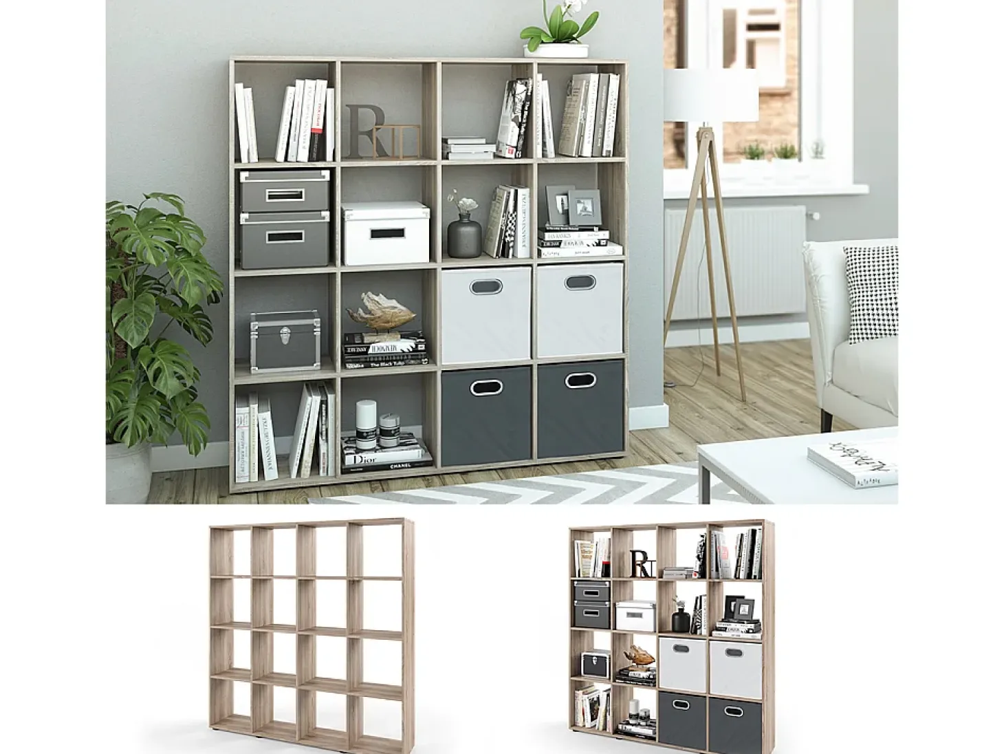 Separador de ambientes sonoma 138.5x29x142.5 karree