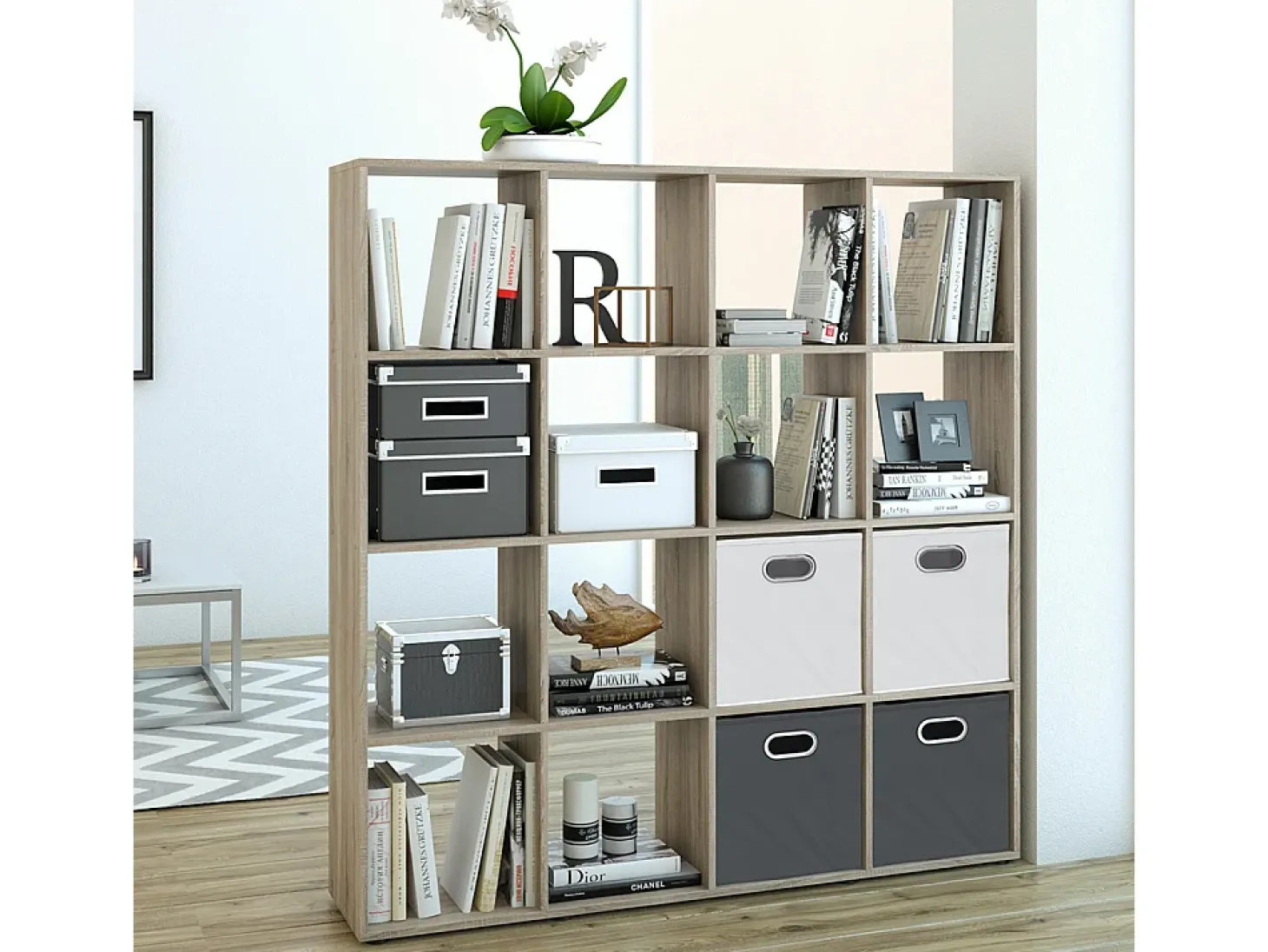 Separador de ambientes sonoma 138.5x29x142.5 karree