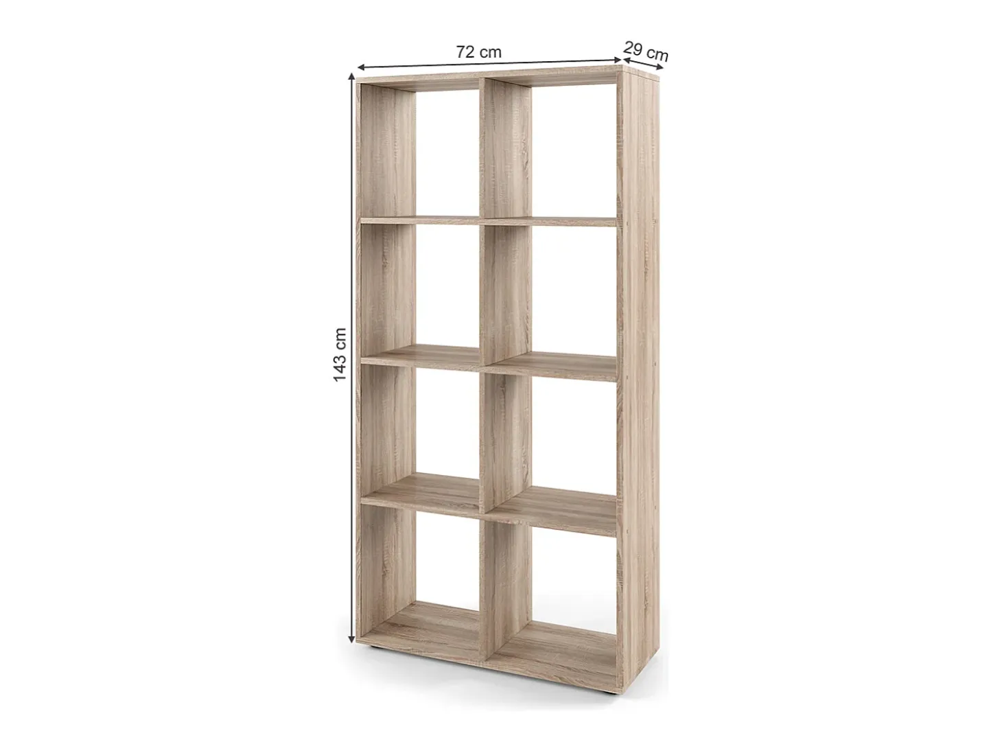 Separador de ambientes sonoma 143x29x72 scutum