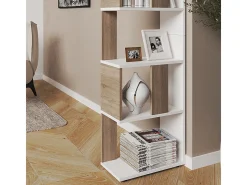 Separador de ambientes sonoma/blanco 45x23.6x162.6