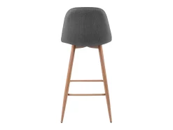 Set de 2 sillas de bar 72,5 cm en tejido gris - Fredrik